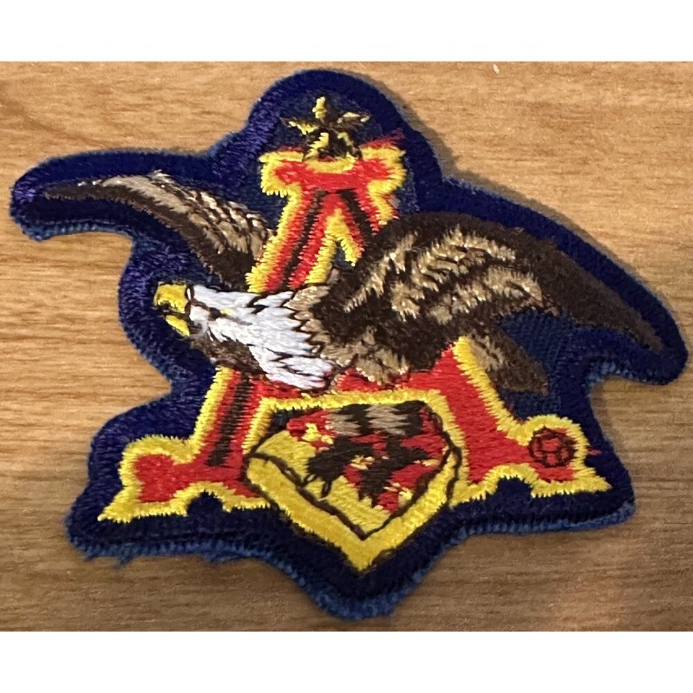 Anheuser-Busch BEER Jacket Hat PATCH BUDWEISER EAGLE Iron On Blue